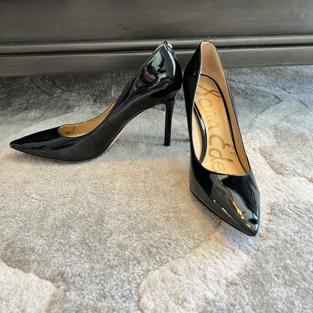 Sam Edelman Hazel Patent Shiny Pointed Toe Pump